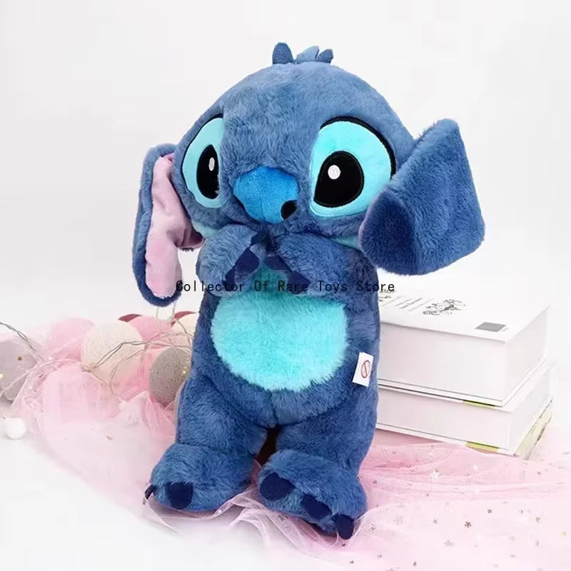 Stitch Sleep Companion Sound Soothing Music Children'S Plush Toy Baby with Airbag Breathing Light Doll Breathing Festival Gift