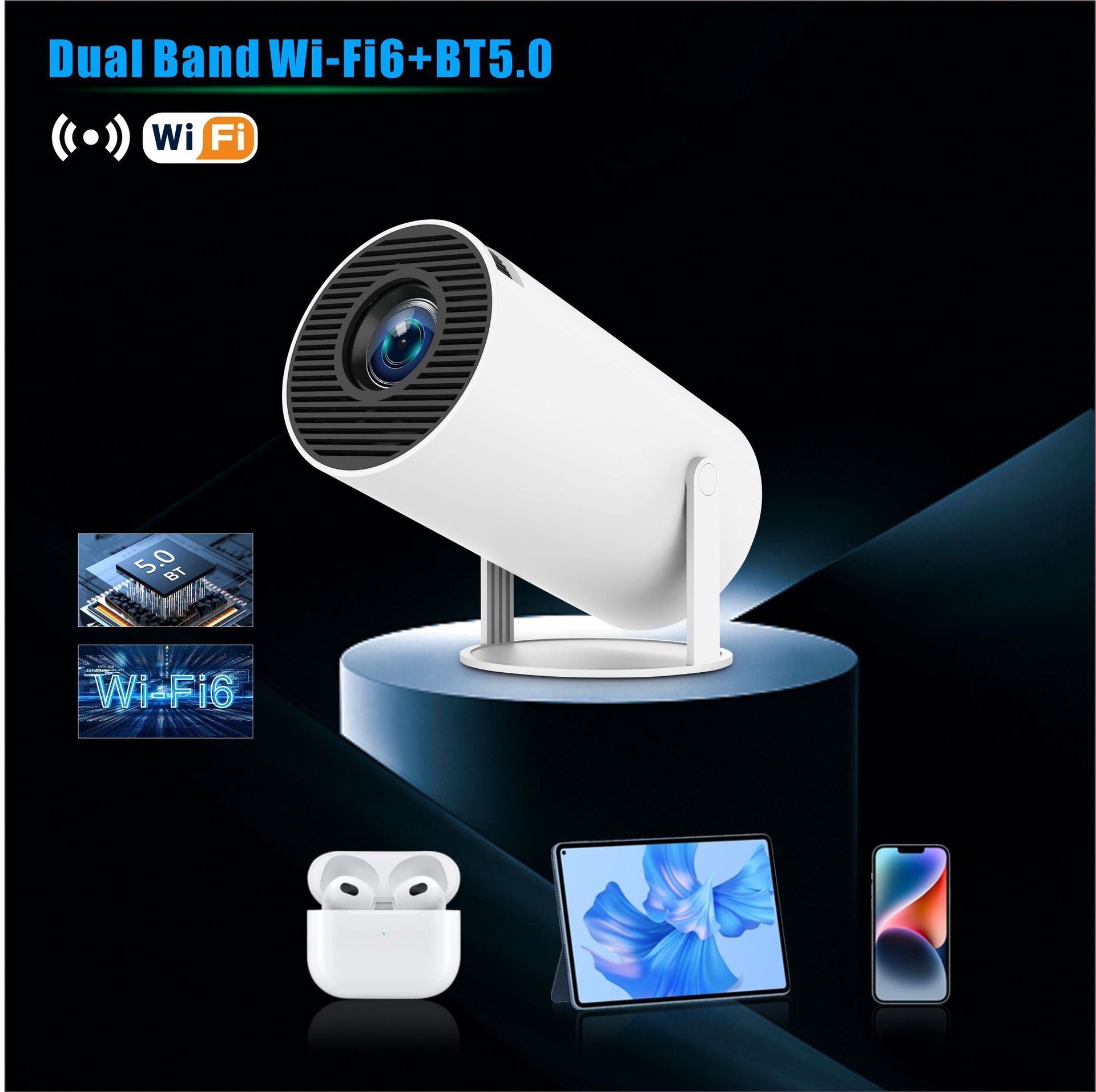 Projector Android 11 4K HY300 Dual Wifi